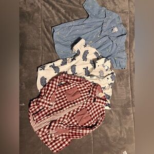 Cat & Jack Red Checkered Shirt